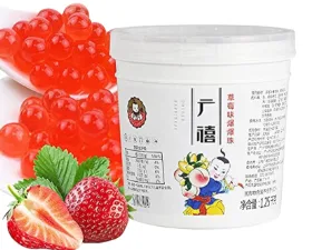 Popping boba lychee (bote grande 1.25 kg)
